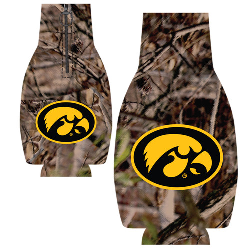 Iowa Bottle Coozie - Camo