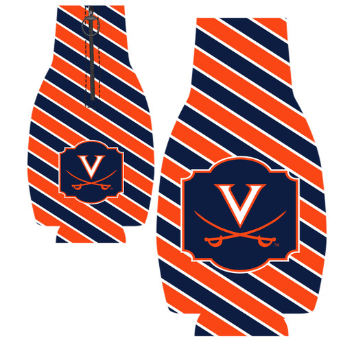 Virginia Bottle Coozie - Stripes