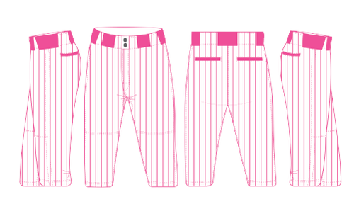 Pink Pinstripe Baseball Pants Knickers