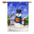 Auburn Snowman House Flag