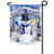 Kentucky Snowman with Broom Garden Flag