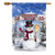 Mississippi State Snowman with Broom House Flag