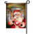 Wisconsin Santa with Ornament Garden Flag