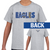 FCS Eagles Patchwork Youth  - Gray T Shirt