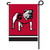 Georgia Bulldogs Garden Flag - Standing Dog Red