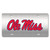 Ole Miss Metal License Plate - Silver