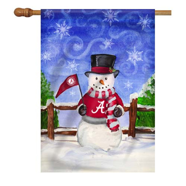 Alabama Snowman House Flag