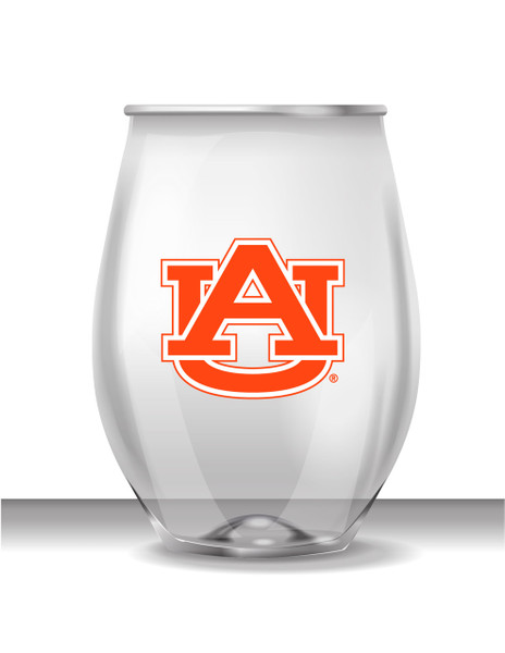 Auburn 16 oz Stemless Plastic Cup