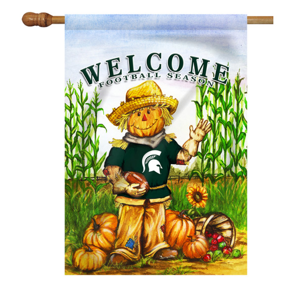 Michigan State Scarecrow House Flag