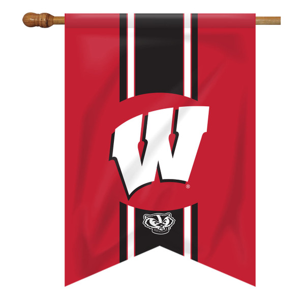 Wisconsin Vintage House Flag