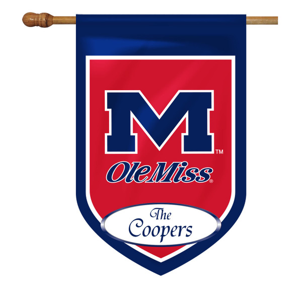 Ole Miss Personalized House Flag