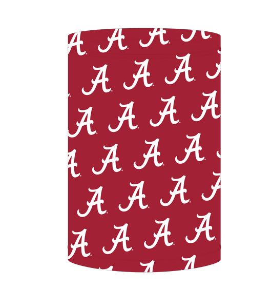 Alabama Crimson Tide Neck Gaiter- Crimson Tiled A - Reusable - Washable