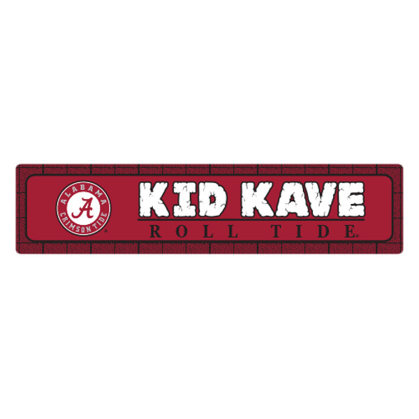 Alabama 4"x18" Metal Sign - Kid Kave