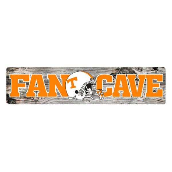 Tennessee 4"x18" Metal Sign - Fan Cave