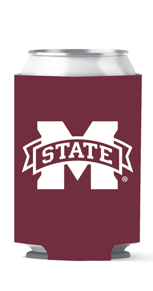 Mississippi State Can Coozie - Maroon