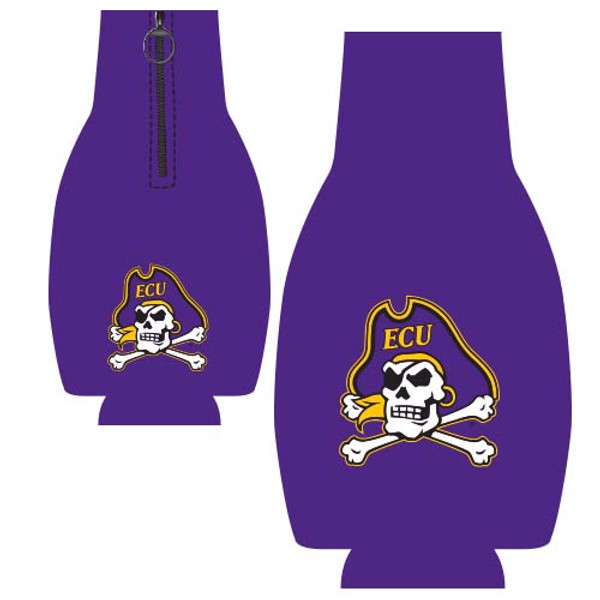 East Carolina Bottle Coozie - Purple