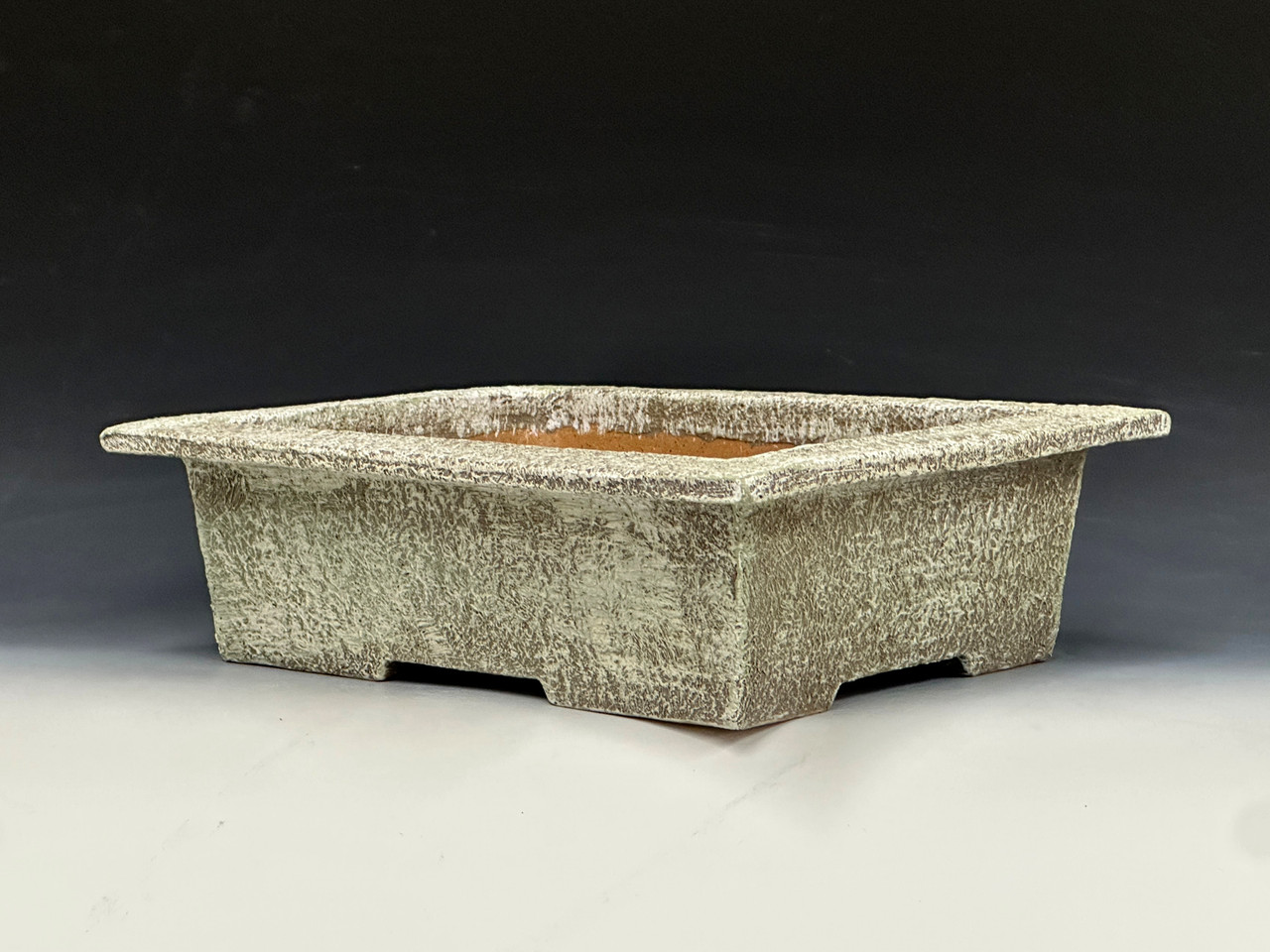 Rectangle Handmade Bonsai Pot, Iker Bonsai Pots, Artisan, Ohio USA