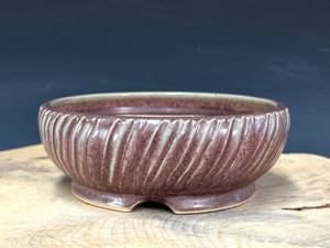 Bonsai Pot, Fluted, 6 1/2" dia 26001