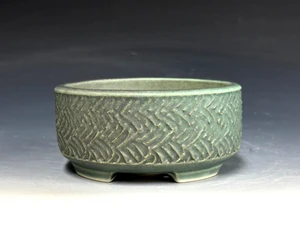 Bonsai Pot, Textured, 4 5/8" dia 26349