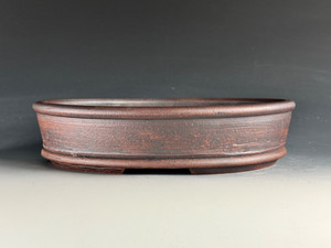 Oval Bonsai Pot, Unglazed, 9 1/2" 25273