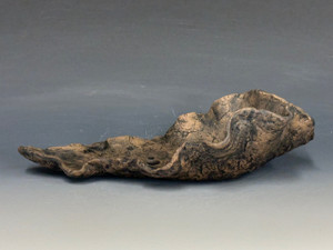 Bonsai Pot, Unglazed Primitive Scoop,  11 1/4" 25577