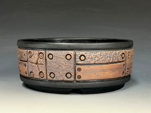 Bonsai Pot, Iker Bonsai Pots, Unglazed, 7 7/8" 25620