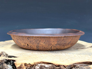 Bonsai Pot, Primitive Literati Style, Unglazed,  9" 25710