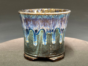 Bonsai Pot, Iker Bonsai Pots, Round Cascade, 4 ¾" dia,  26087