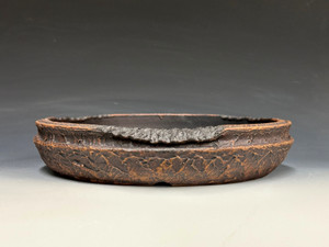 Bonsai Pot, Primitive Literati Style, Unglazed,  9 1/2" 26181