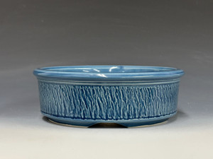Bonsai Pot, handmade by Iker Bonsai Pots, 7 1/2" dia 26212