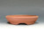 Bonsai Pot, unglazed,  natural red stoneware clay,  6 1/2" 24332