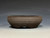 Bonsai Pot, Unglazed,  Textured,  Dark Chocolate Brown Clay, 6" 26146