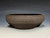 Bonsai Pot, Unglazed,  Textured,  Dark Chocolate Brown Clay, 6" 26146