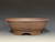 Bonsai Pot, Unglazed,  Textured,  9 ⅞" dia 25458