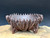 Bonsai Pot, Unglazed Primitive Claw Scoop, 10 3/4" dia  25642