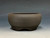Bonsai Pot, Iker Bonsai Pots, Unglazed Dark Chocolate Brown clay, 5 7/8" 26147