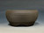 Bonsai Pot, Iker Bonsai Pots, Unglazed Dark Chocolate Brown clay, 5 7/8" 26147