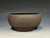 Bonsai Pot, Iker Bonsai Pots, Unglazed Dark Chocolate Brown clay, 5 7/8" 26147