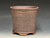 Bonsai Pot, Unglazed, Textured, Cascade, 5 ½"dia 26113
