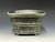 Bonsai Pot, Primitive Square, Cloud Feet, 6" across flat sides, 6 ¾" diagonally 26237