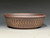 Bonsai Pot, Unglazed,  Textured,  8 1/2" dia 26125