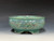 Bonsai Pot, textured, handmade by Iker Bonsai Pots, 6 3/4" dia 26214