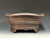 Bonsai Pot, Unglazed primitive Square, Cloud Feet,   8 3/8" across flat sides, 9 1/2" diagonally,  26235