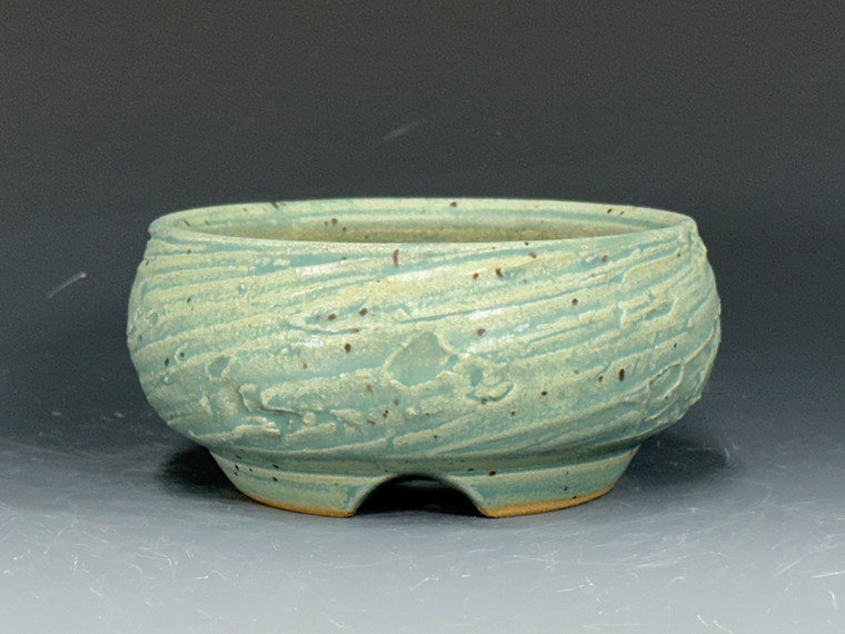 Bonsai Pot, Textured, 4 3/4" dia 24024