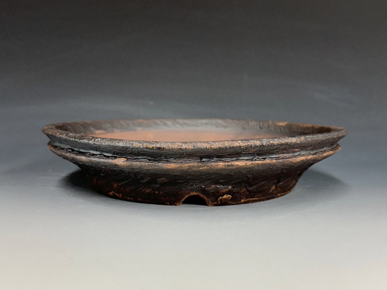 Bonsai Pot, Primitive Literati Style, Unglazed,  8 3/4" 25316