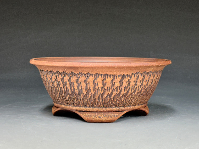 Bonsai Pot, Unglazed,  Textured,  5 3/8" 25400