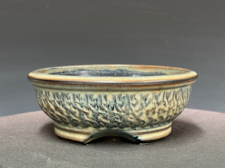 Bonsai Pot, textured, 6" dia. 26101
