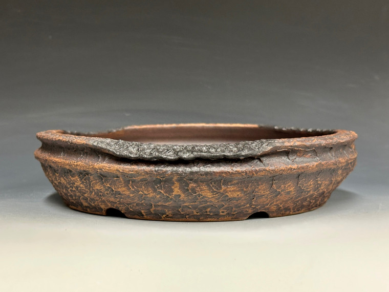 Bonsai Pot, Primitive Literati Style, Unglazed,  9 3/8" 26180