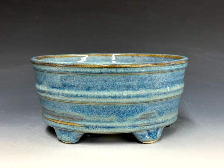 Bonsai Pot, Cloud Feet, 7 " dia 26306