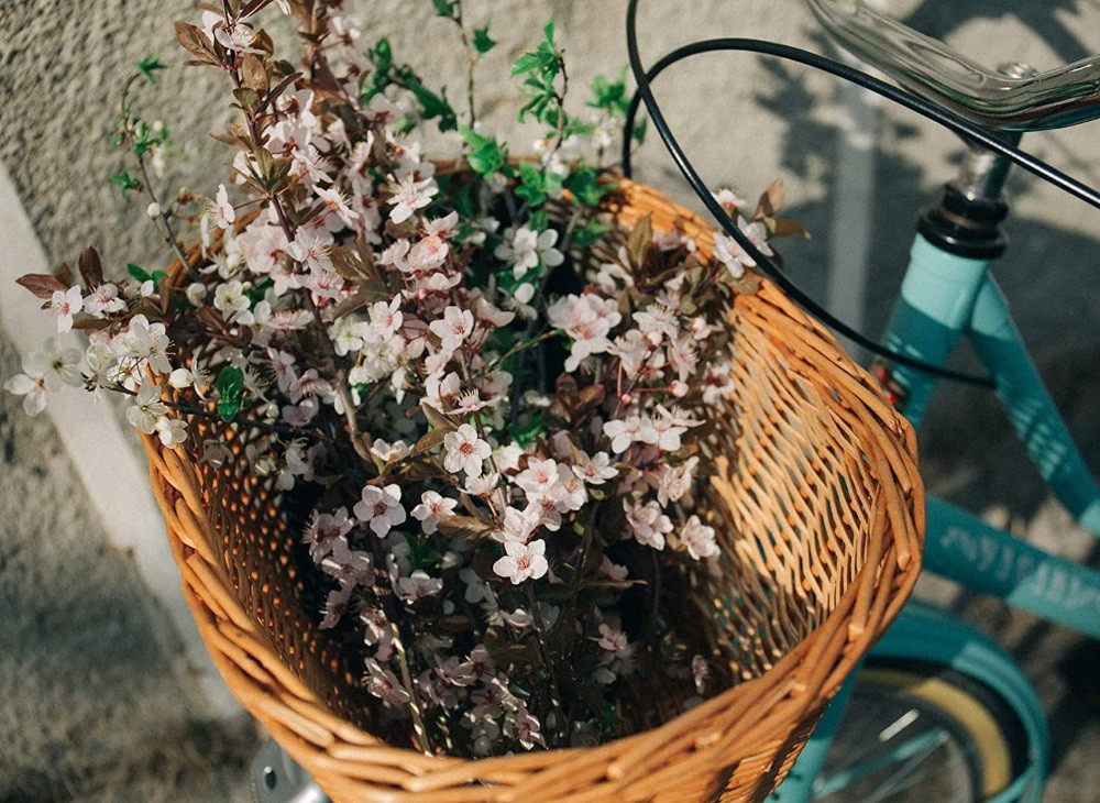 Bike Basket Ladies Wicker Bike Basket Woven Golden Willow Heritage